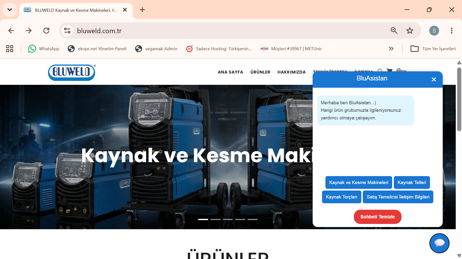 bluweld.com.tr - Marka Web Sitesi